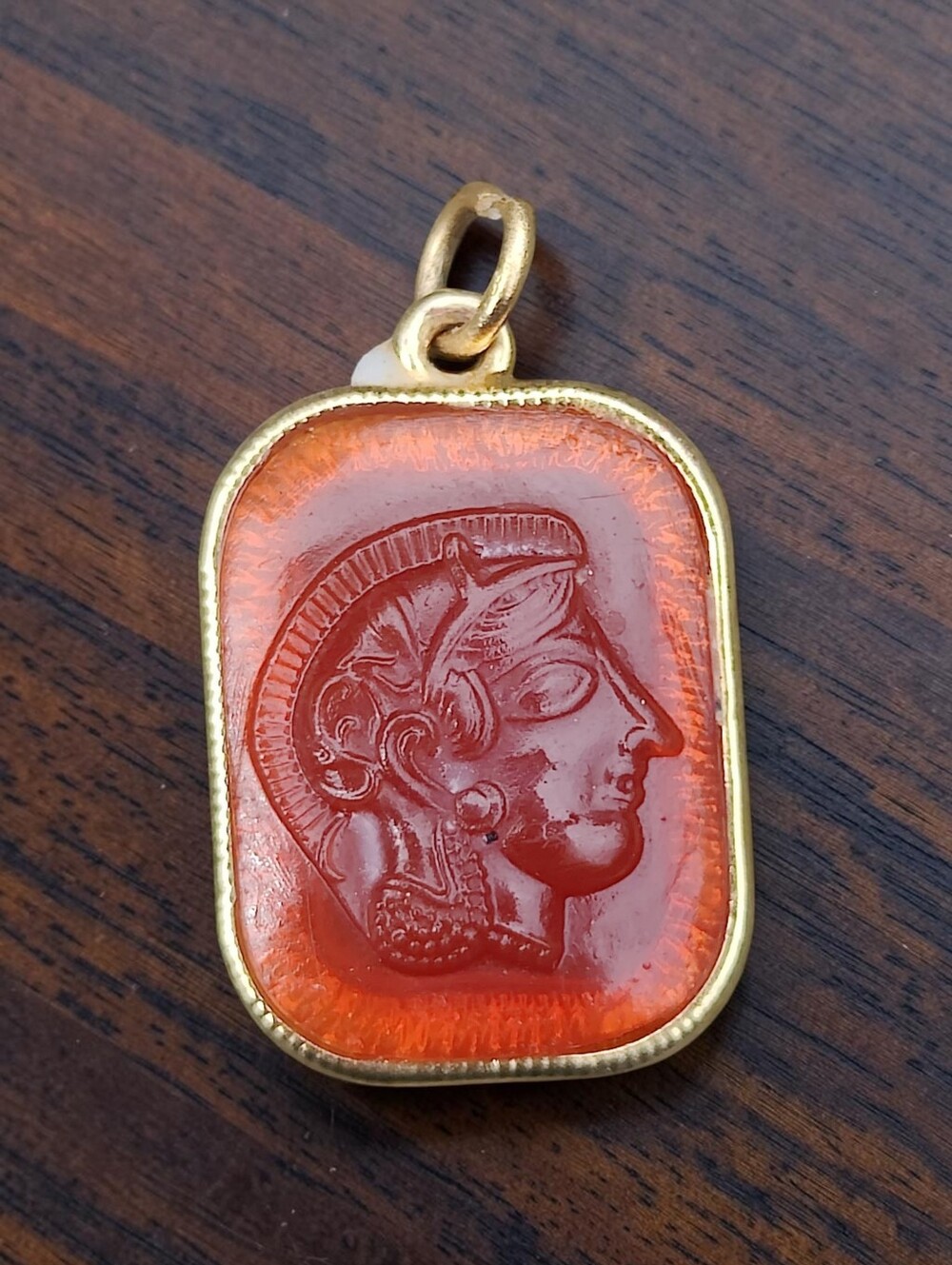 Vintage Spartan Cameo Pendant